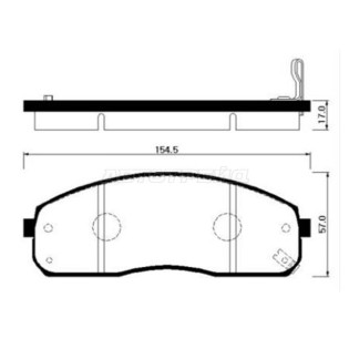 Колодки тормозные перед KIA BONGO III 03- CTR