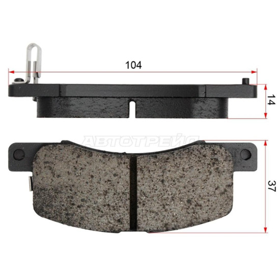 Колодки тормозные перед NISSAN DAYZ ROOX 14-/MITSUBISHI EK-SERIES 13-19 AKEBONO