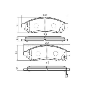 Колодки тормозные перед NISSAN PATHFINDER 51/NAVARA 50 SAT