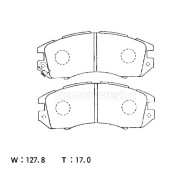 Колодки тормозные перед SUBARU IMPREZA GC 92-00 AKEBONO
