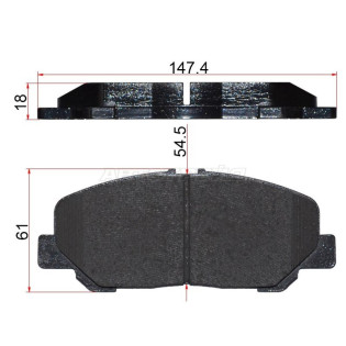 Колодки тормозные перед TOYOTA ALPHARD #NH2# 08-12 ADVICS