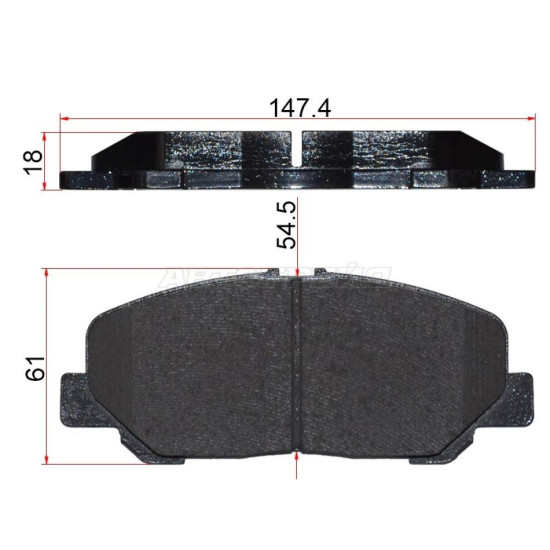 Колодки тормозные перед TOYOTA ALPHARD #NH2# 08-12 ADVICS