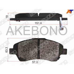 Колодки тормозные перед TOYOTA AVENSIS 03- AKEBONO