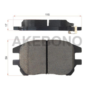 Колодки тормозные перед TOYOTA HARRIER/LEXUS RX300 01-03 AKEBONO