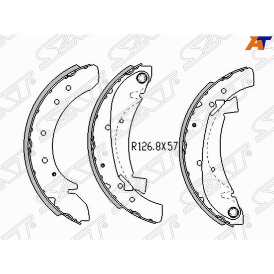 Колодки тормозные зад CITROEN JUMPER 94-06/JUMPY 07-/FIAT DUCATO 94-02/PEUGEOT BOXER 94-05 SAT