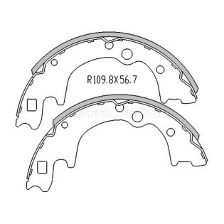 Колодки тормозные зад HYUNDAI H100 93-/STAREX H1 97-/KIA BONGO II 97-/K2700 97-/MAZDA E 2000/2200 SAT