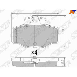 Колодки тормозные зад NISSAN ALMERA TINO V10/ALMERA N16/PRIMERA P11 SAT