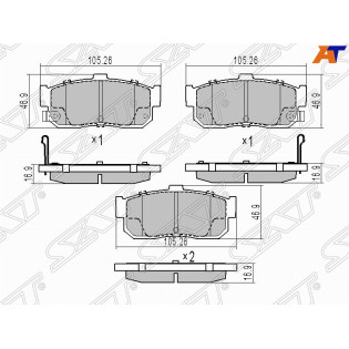 Колодки тормозные зад NISSAN BLUEBIRD U14 96-01 CEFIRO 98-02 SUNNY B15 98-04 SAT