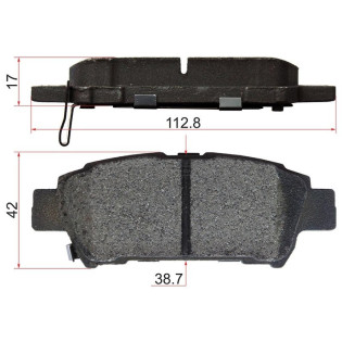 Колодки тормозные зад TOYOTA IPSUM 01-09/ESTIMA 01-14/SIENNA 03-06 SAT