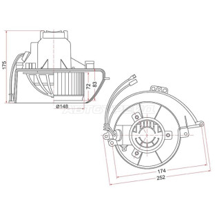 Мотор отопителя салона OPEL ASTRA G/H 98-10 SAT