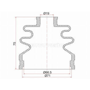 Пыльник шруса наружный SUBARU OUTBACK 03-09 B13/SUZUKI SWIFT04-09 1.3L (2 хомута. резина) SAT
