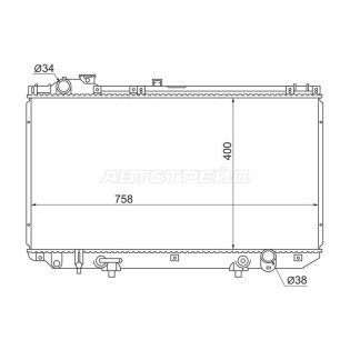 Радиатор Lexus GS300 97-04 / GS400 97-99 / GS430 00-04 / Toyota Aristo 97-04 SAT