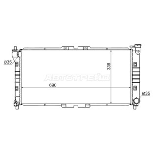 Радиатор Mazda 626 92-02 / Capella 92-02 / Cronos 91-95 / Efini MS-6 91-94 SAT