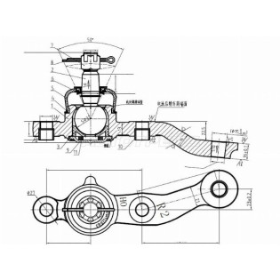 Шаровая опора TOYOTA ARISTO/CROWN/MAJESTA/SOARER/LEXUS GS300/400/430/SC430 97-05 прав SAT