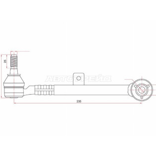 Тяга задняя поперечная TOYOTA ARISTO/BREVIS/CROWN/MARK2/PROGRES/VEROSSA/LEXUS GS/SC300/400 97- SAT