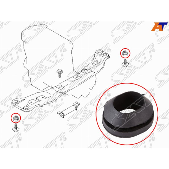 Втулка переднего подрамника NISSAN AD/WINGROAD 99-05/ALMERA/SENTRA/BLUEBIRD SYLPHY 00-05 SAT