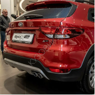 Задний бампер в цвет кузова Kia Rio X-Line (2017-)
