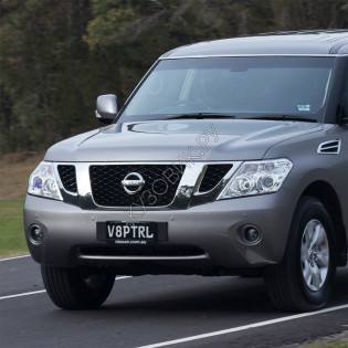 Передний бампер в цвет кузова Nissan Patrol Y61 (2010-) рестайлинг