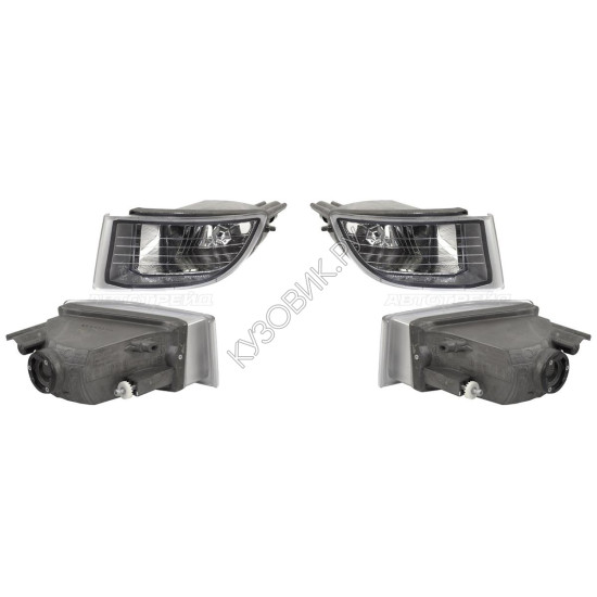 Фары противотуманные Тойота Ланд Крузер Прадо Toyota LandCruiserPrado 120 (2002-2009) комплект 2 штуки левая и правая DEPO высокое качество